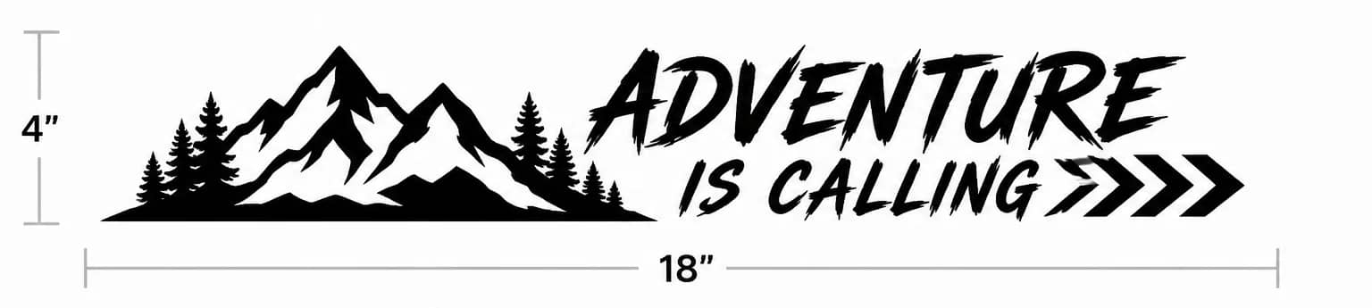 Advenure Is Calling vinyl decal product image