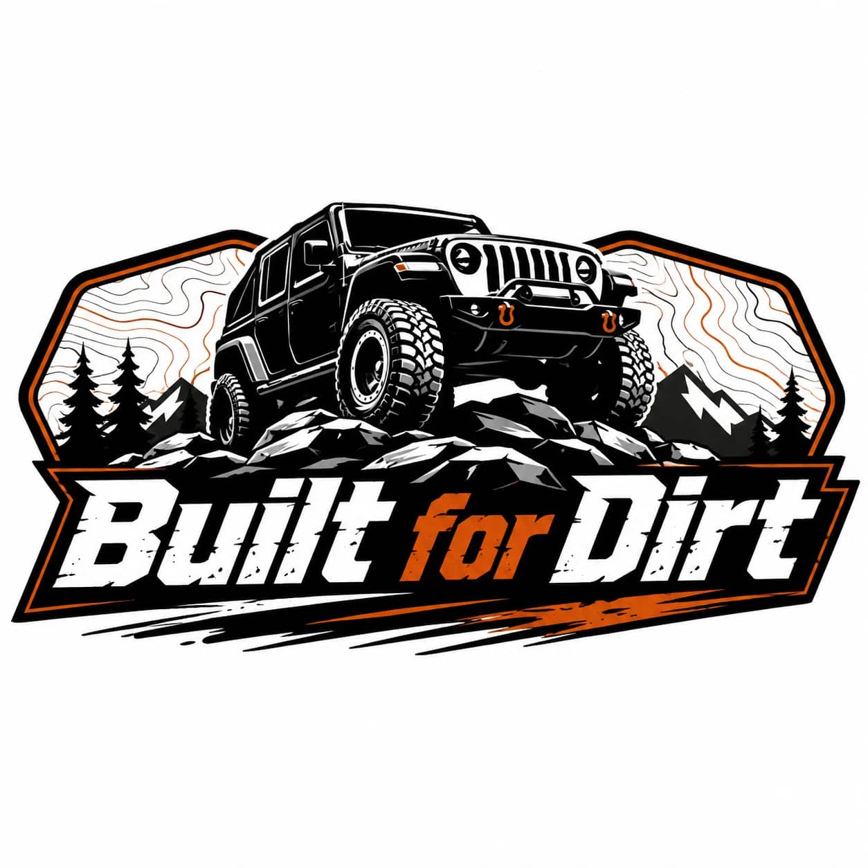 Built For Dirt vinyl decal product image