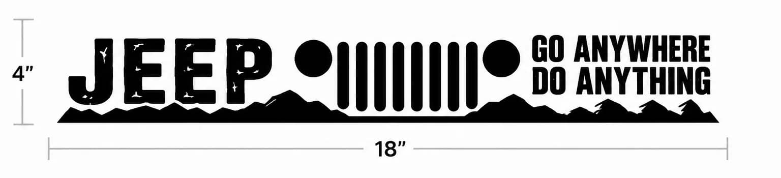 Go Anywhere... Do Anything! vinyl decal product image