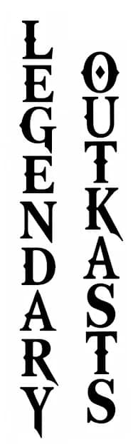 LEGANDARY OUTKASTS- vertical banner vinyl decal product image, view 1